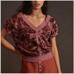 Anthropologie Pilcro Sweater Short Sleeve xs